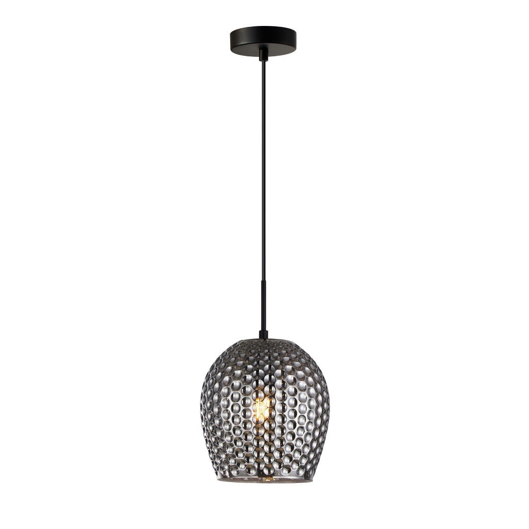 FOSSETTA: Interior Wine Glass Shape Dimpled Pendant Lights