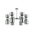 CLESSIDRA: Interior Mirror Finish Smokey Black / Opal Glass Ellipse x12 Round Base Pendant Lights