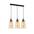 JEREZ: Bronze Amber/ Smokey Black Ellipse Glass Flat Top Pendant Lights