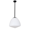 CIOTOLA: Interior Tipped Large Dome Frosted Glass Pendant Lights