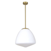 CIOTOLA: Interior Tipped Large Dome Frosted Glass Pendant Lights
