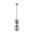 CLESSIDRA: Interior Mirror Finish Smokey Black / Opal Glass Ellipse Pendant Lights