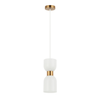 CLESSIDRA: Interior Mirror Finish Smokey Black / Opal Glass Ellipse Pendant Lights
