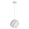 ORIGAMI: Interior Large Dome Carved Iron Origami Style Pendant Lights