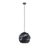 ORIGAMI: Interior Large Dome Carved Iron Origami Style Pendant Lights