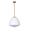 CIOTOLA: Interior Tipped Medium Dome Frosted Glass Pendant Lights