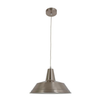 DIVO: Industrial Retro Dome Satin Chrome Pendant Light