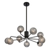 FELTON 9 LIGHT PENDANT BLACK