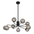 FELTON 9 LIGHT PENDANT BLACK