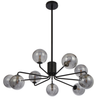 FELTON 9 LIGHT PENDANT BLACK