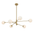 GASTON 6 LIGHT PENDANT ANTIQUE GOLD