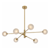 GASTON 6 LIGHT PENDANT ANTIQUE GOLD