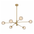 GASTON 6 LIGHT PENDANT ANTIQUE GOLD