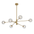 GASTON 6 LIGHT PENDANT ANTIQUE GOLD