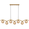 ORTON 7 LIGHT PENDANT ANTIQUE GOLD
