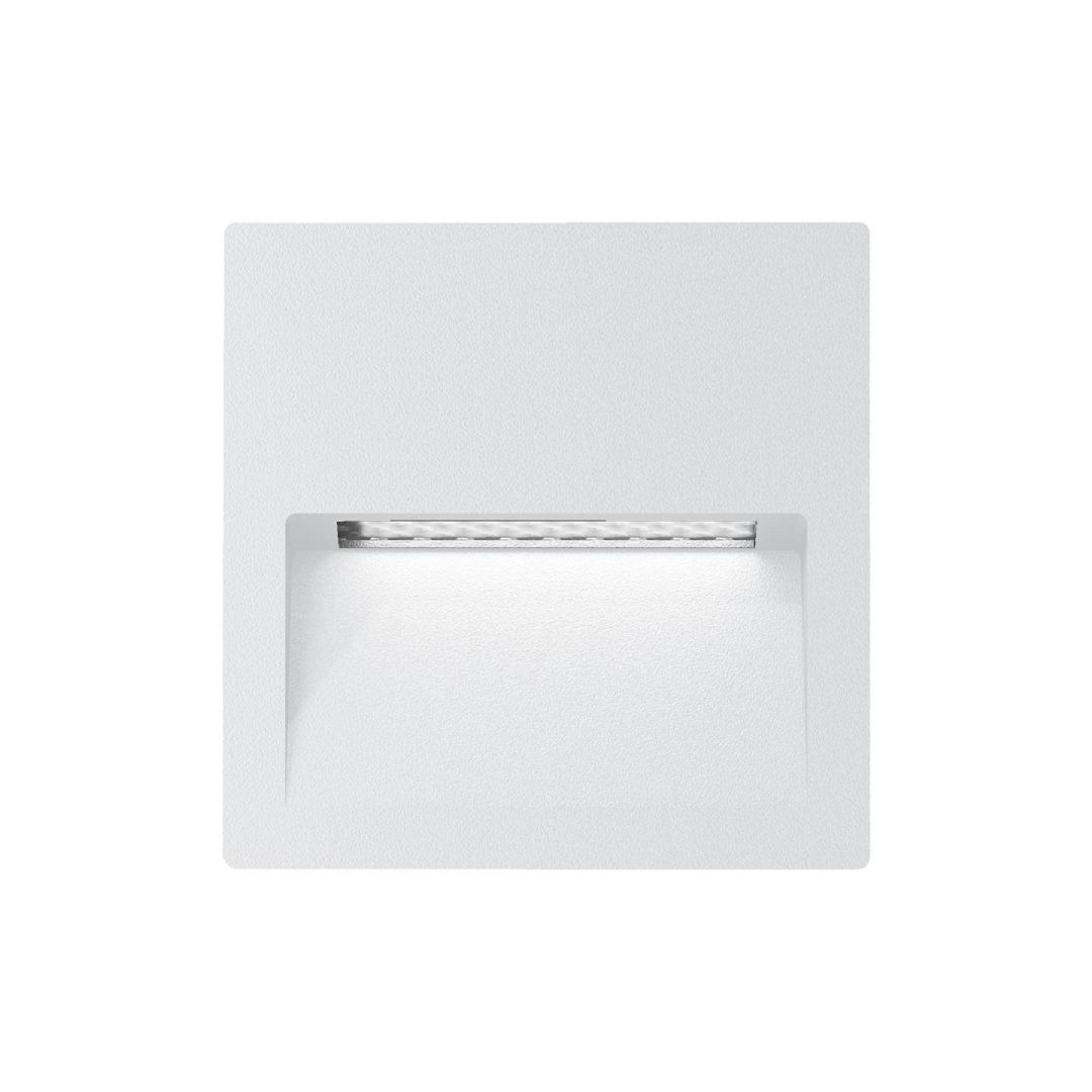 ZAC-4-4W Square Recessed LED Wall Light IP65 240V - White