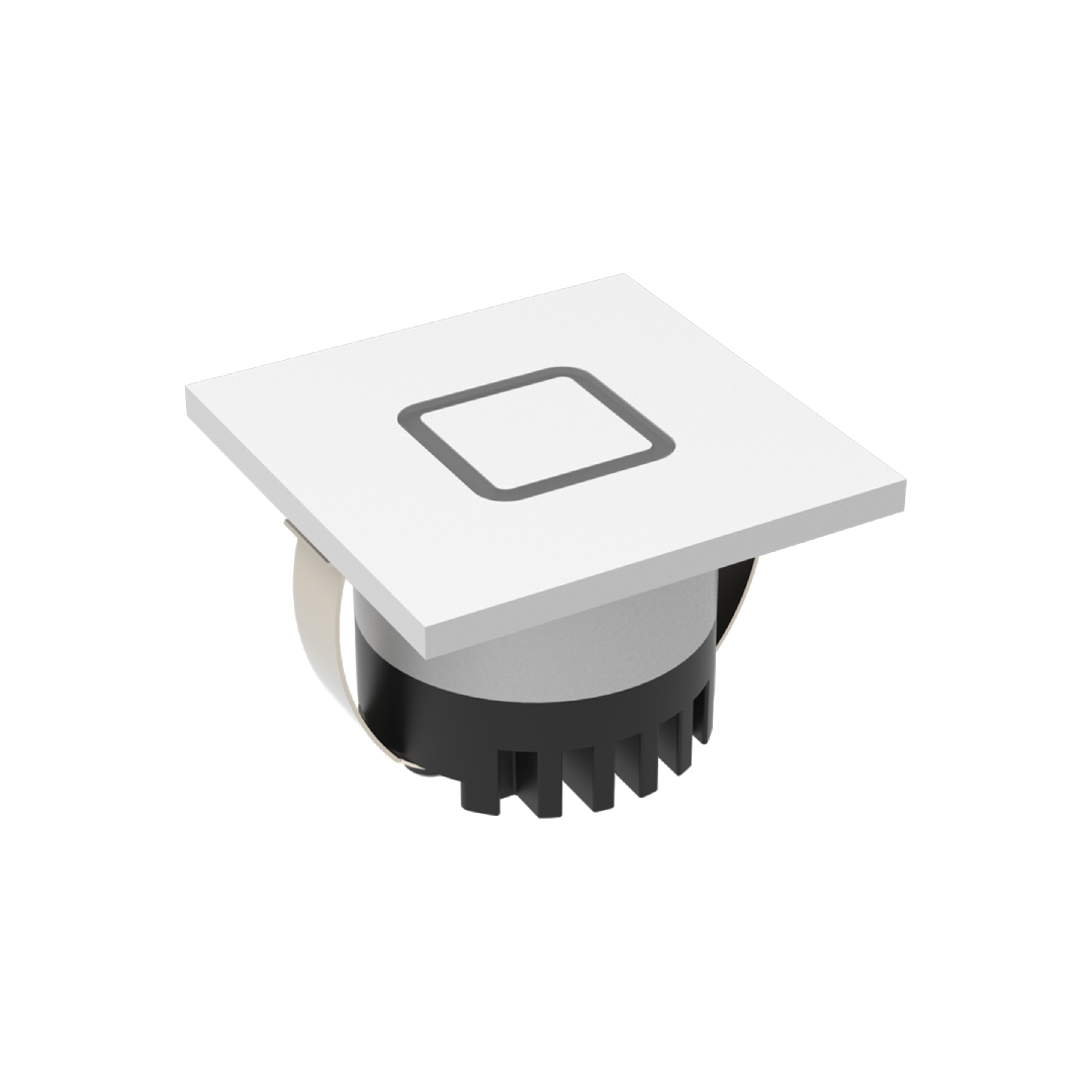 AURA 240V SQR 3W LED TRIO IP20 WHITE STEPLIGHT