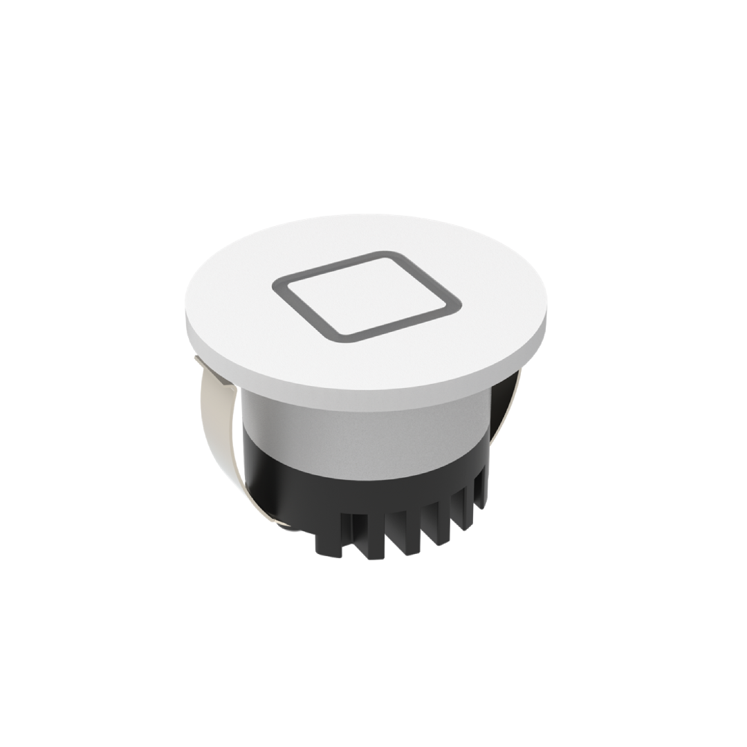 AURA 24V RND 3W LED TRIO IP20 WHITE STEPLIGHT