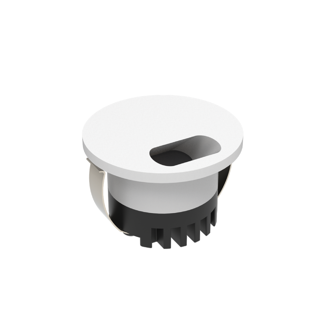 AURA 24V RND 3W LED TRIO IP20 WHITE STEPLIGHT