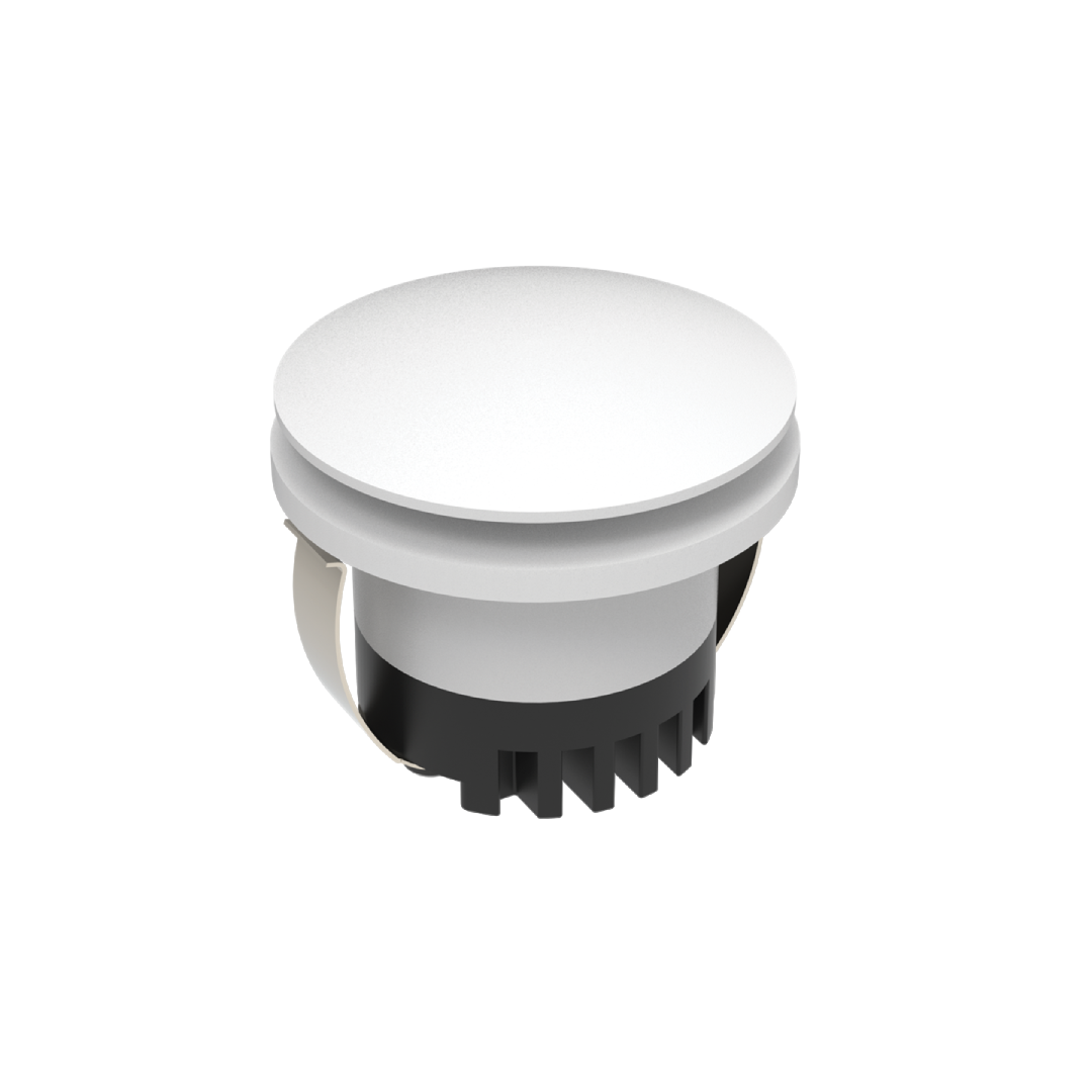 AURA 24V RND 3W LED TRIO IP20 WHITE STEPLIGHT