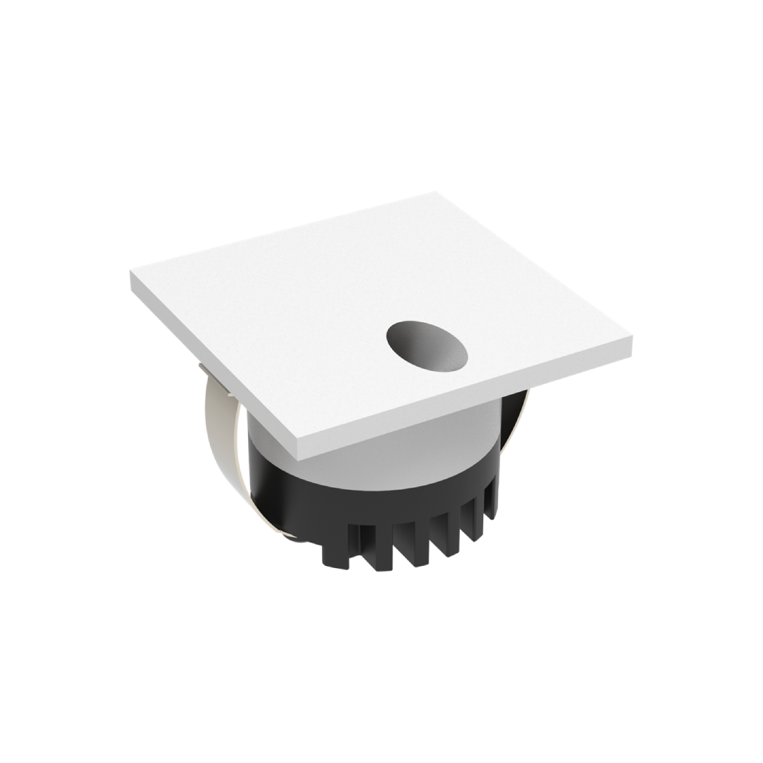 AURA 24V SQR 3W LED TRIO IP20 WHITE STEPLIGHT
