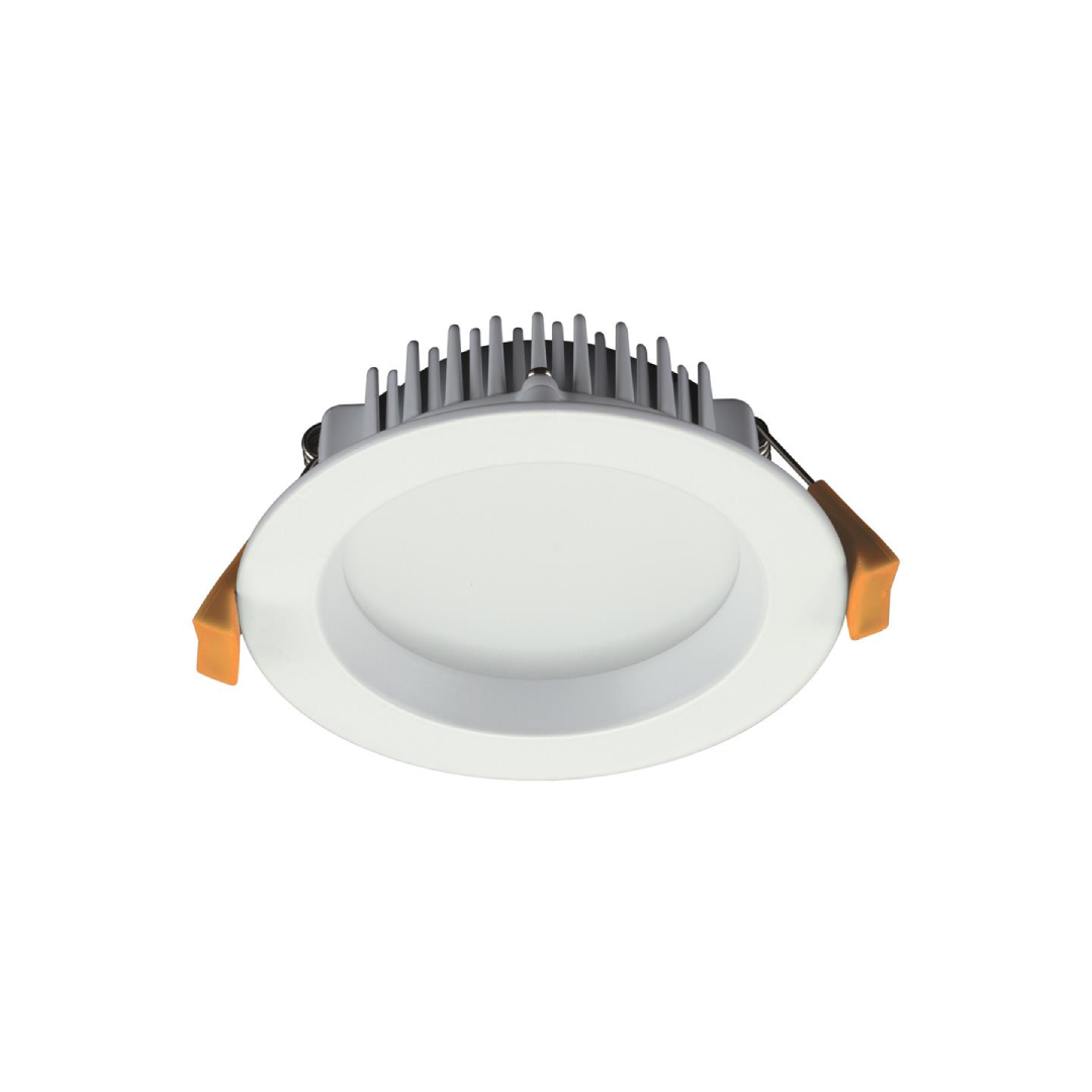 DECO-13 Round 13W Dimmable LED Tricolour IP44 Downlight - White