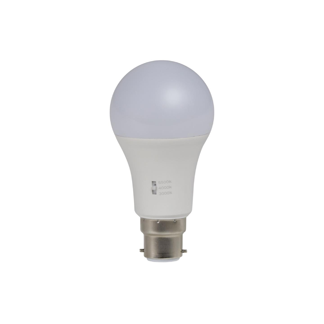 GLS 12W Tricolour Dimmable Frosted LED lamp 240V