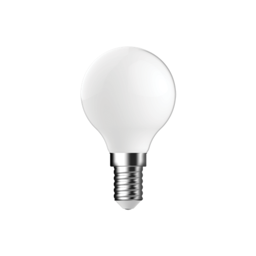 FANCY ROUND 4.2W DIMMABLE LED FILAMENT LAMP FROST 240V - E14