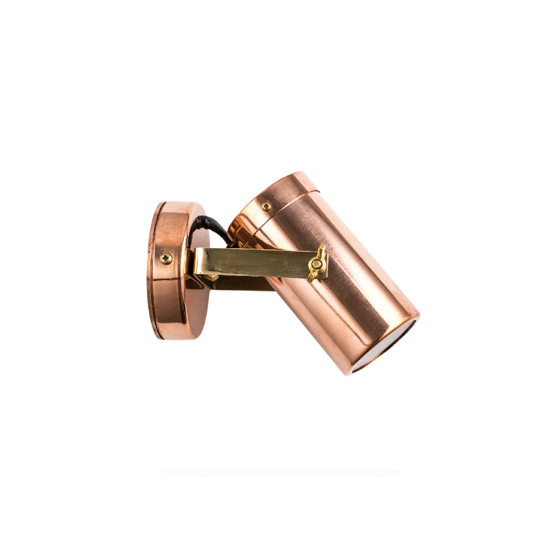 GU10 Exterior Adjustable Head Wall Pillar Spot Light (Light weight Copper) IP54