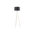 JAMBES: Drum Shade with Antique Brass Tripod Floor Lamps