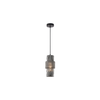 HUECA: Interior Double Cylinder Ribbed with Segment Pendant Lights
