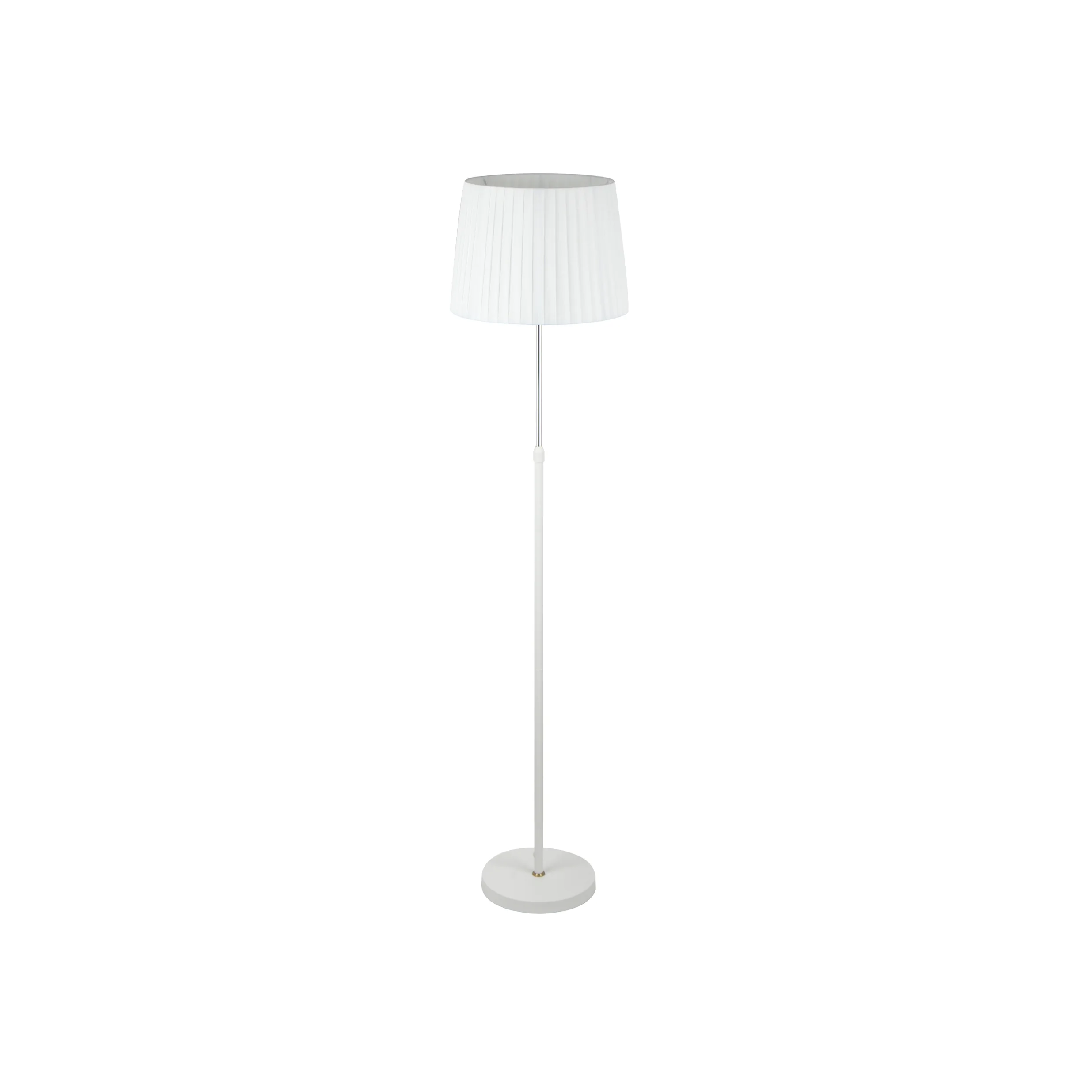 CRECER: Interior Slanted Pleated Shade Height Adjustable Floor Lamps
