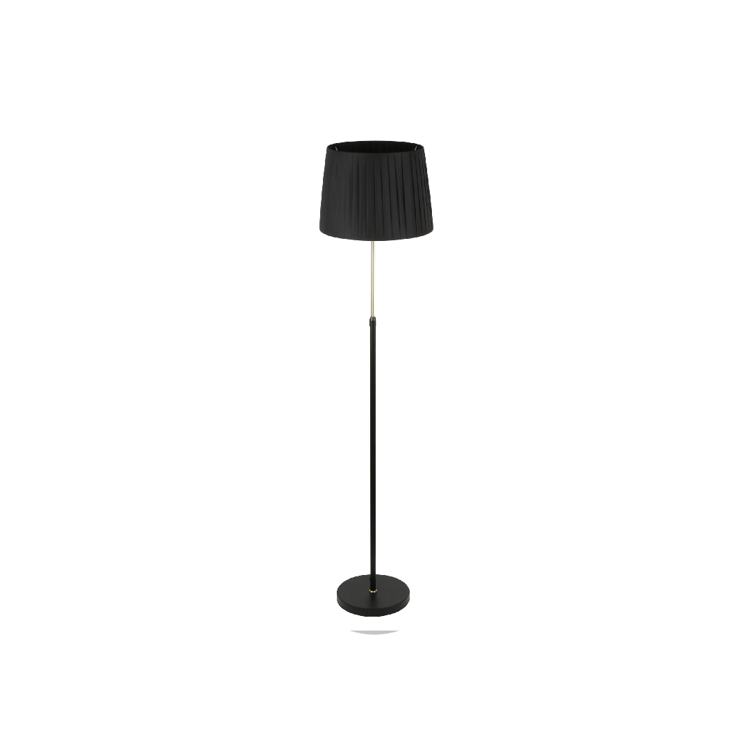 CRECER: Interior Slanted Pleated Shade Height Adjustable Floor Lamps