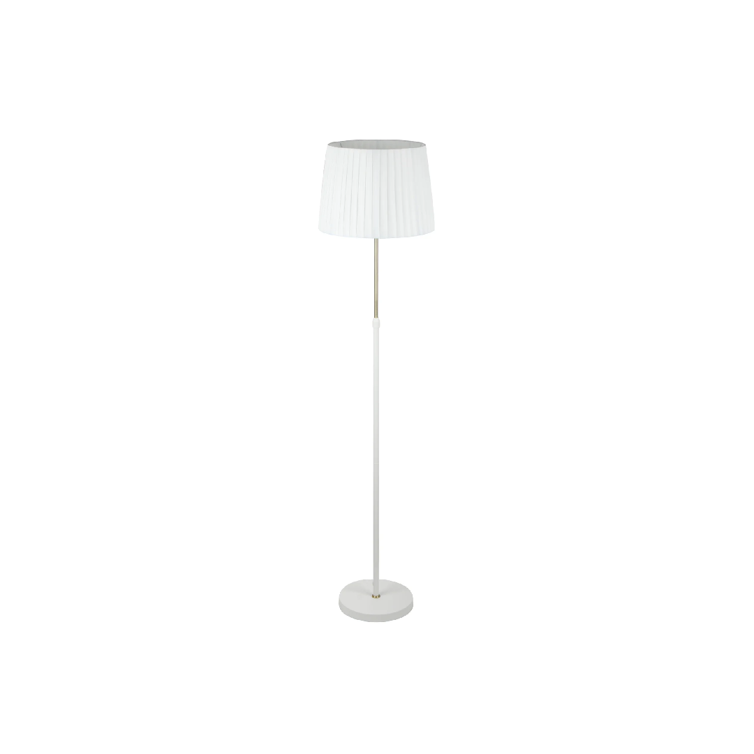 CRECER: Interior Slanted Pleated Shade Height Adjustable Floor Lamps