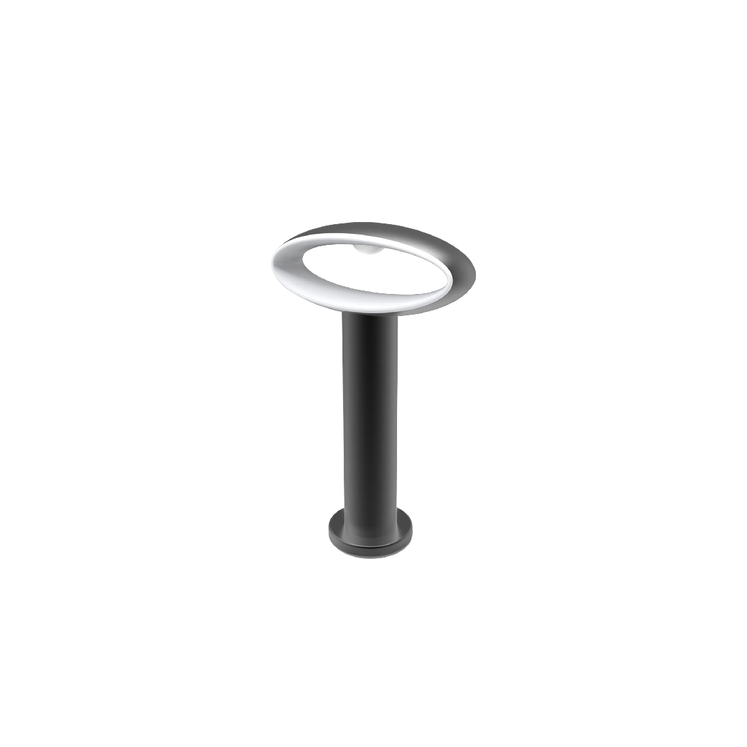 Horus LED Surface Mounted Open Oval Bollard Lights IP54