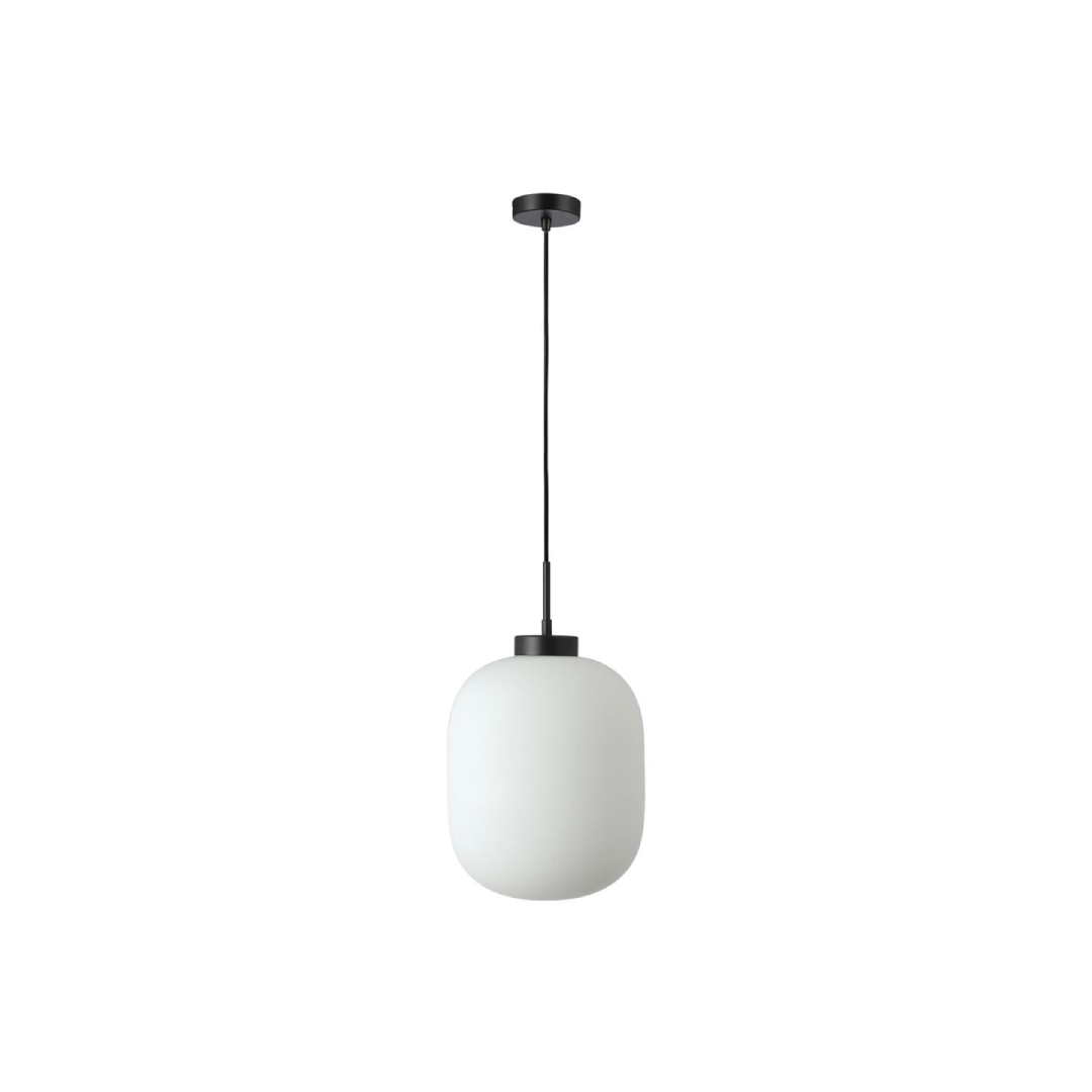 FLAUNT GLASS PENDANT 240V E27 BLACK