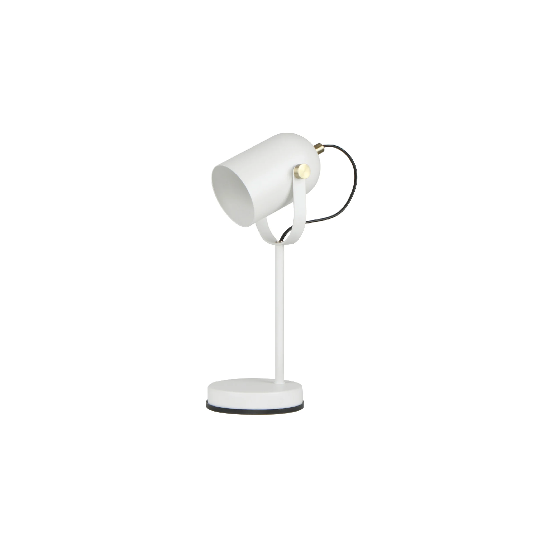 TAZZA: Ellipse Shade with Antique Brass Highlight Table Lamps