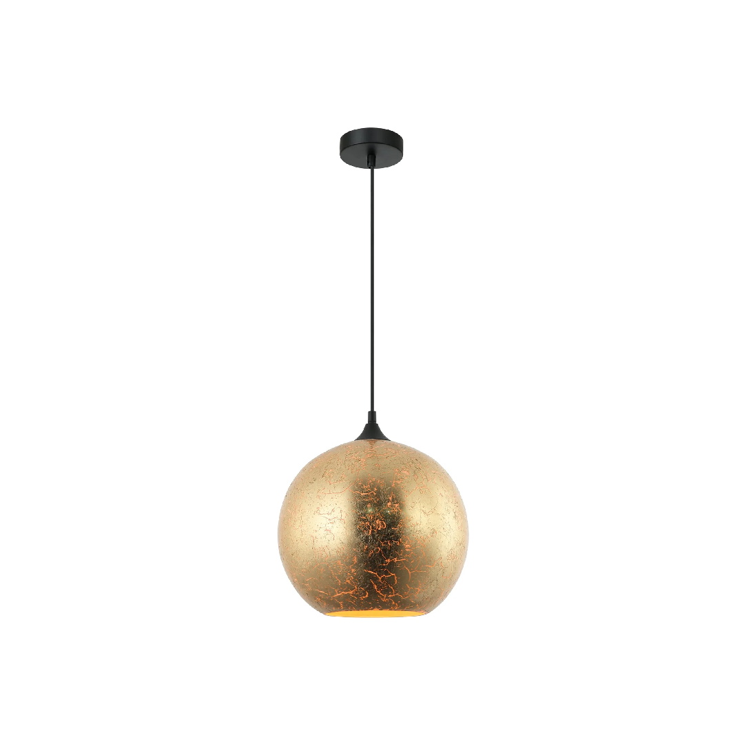 ROCHE: Interior Wine Glass Shape Matte Gold / Chrome Glass Pendant Lights