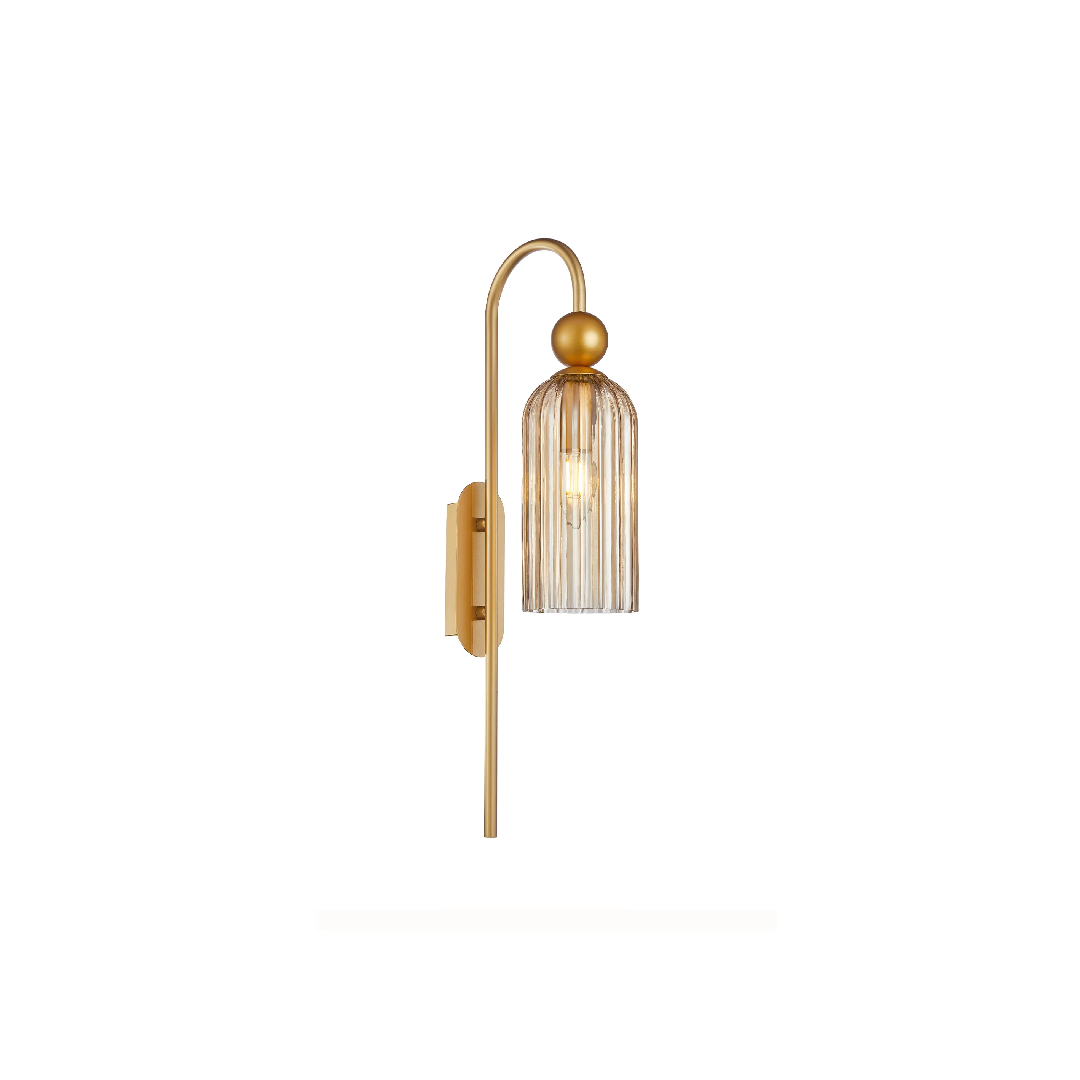 FLAUTA: Interior Round Top Cylinder Ribbed Wall Lights
