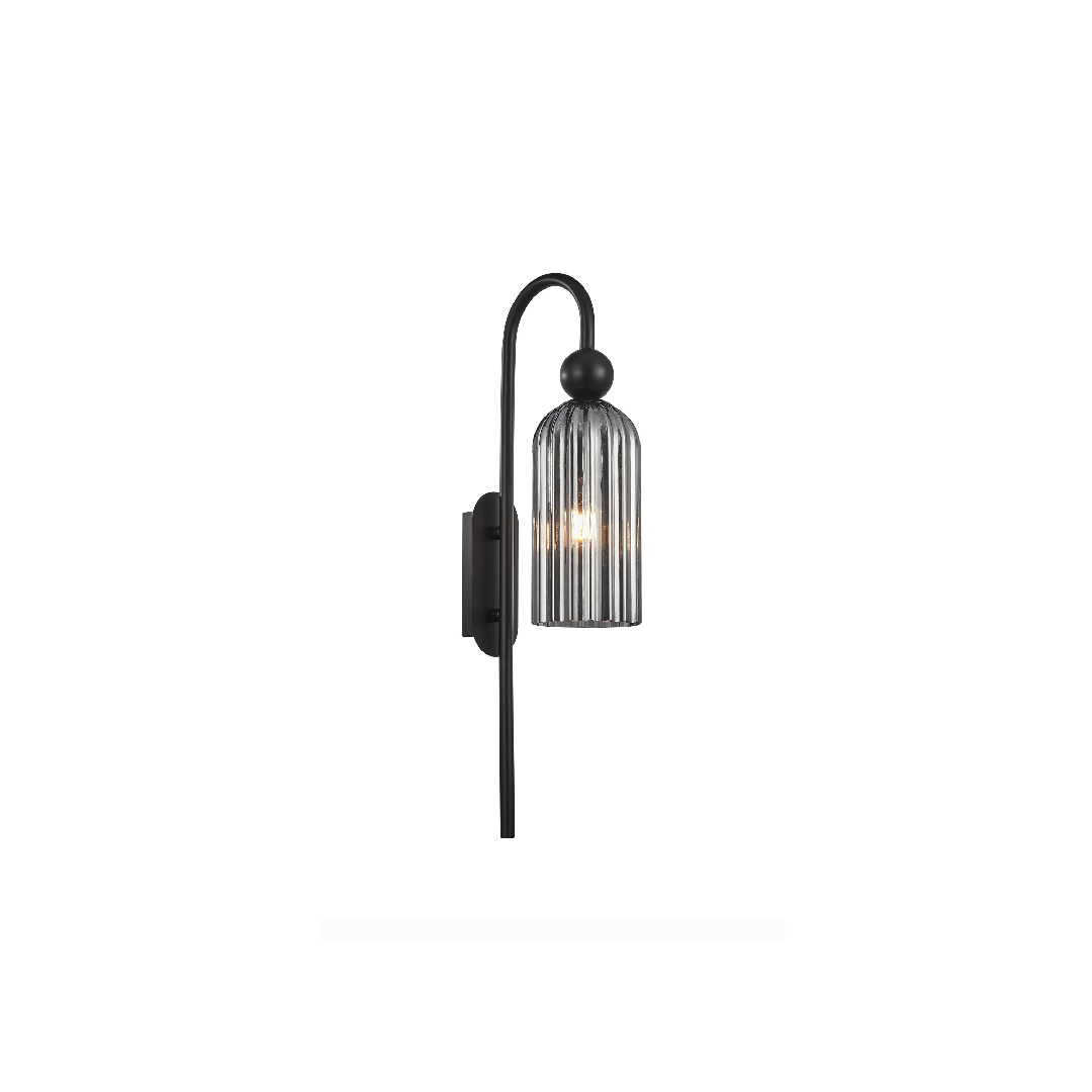 FLAUTA: Interior Round Top Cylinder Ribbed Wall Lights