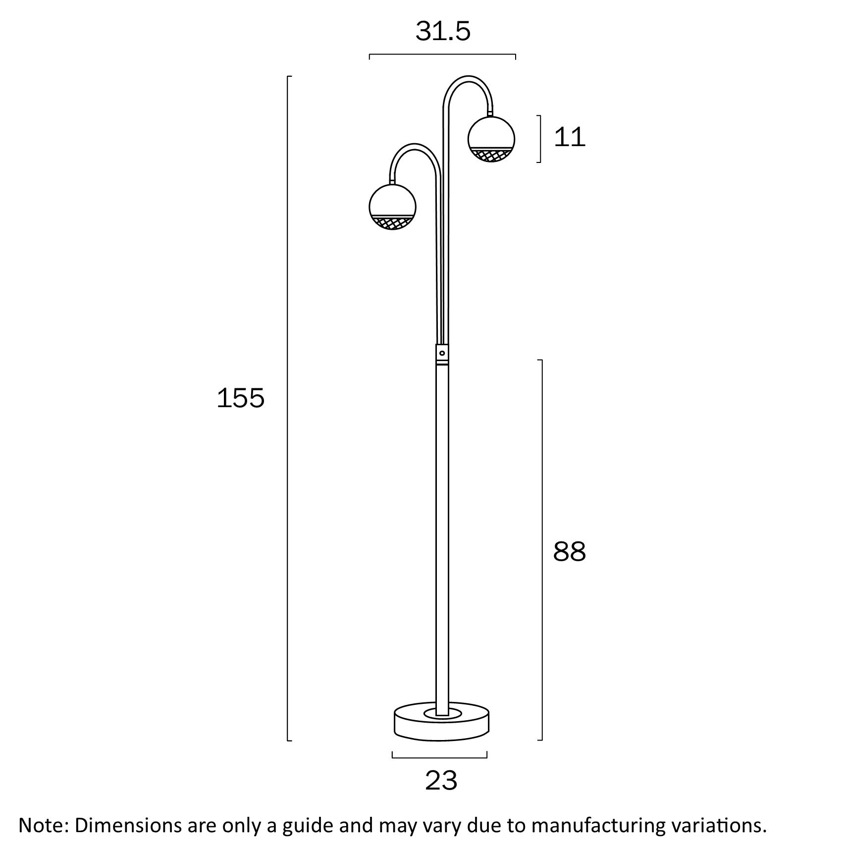 ONETA 2 LIGHTS FLOOR LAMP