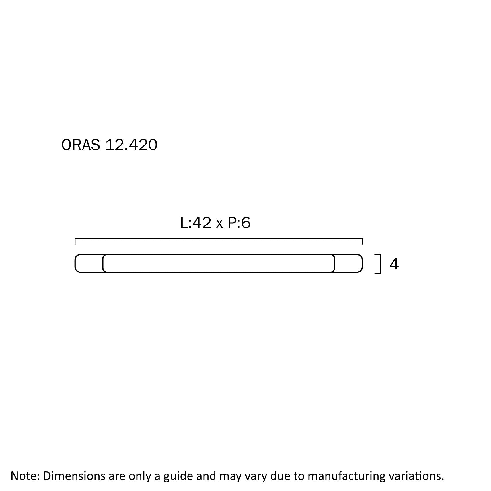 ORAS 12w WALL LIGHT IP44 42cm
