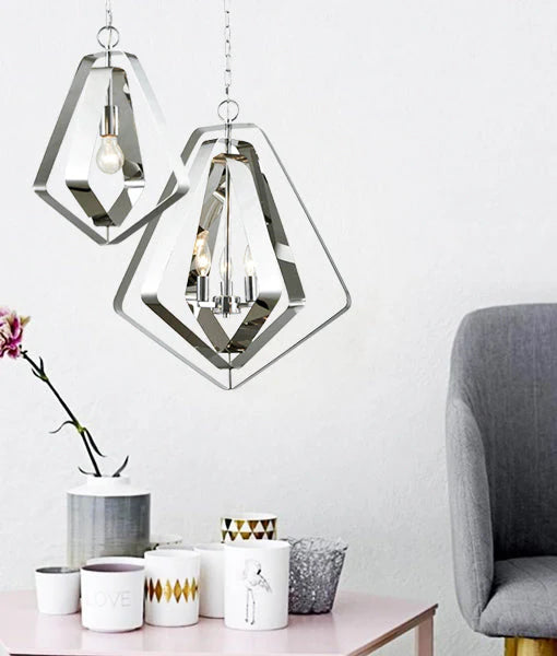 ORBITA: Bohemian Small Polished Nickel Hardware Pendant Light