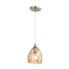ORDITO: Abstract Chrome With Glass Ellipse Pendant Lights