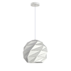 ORIGAMI: Interior Small Dome Carved Iron Origami Style Pendant Lights
