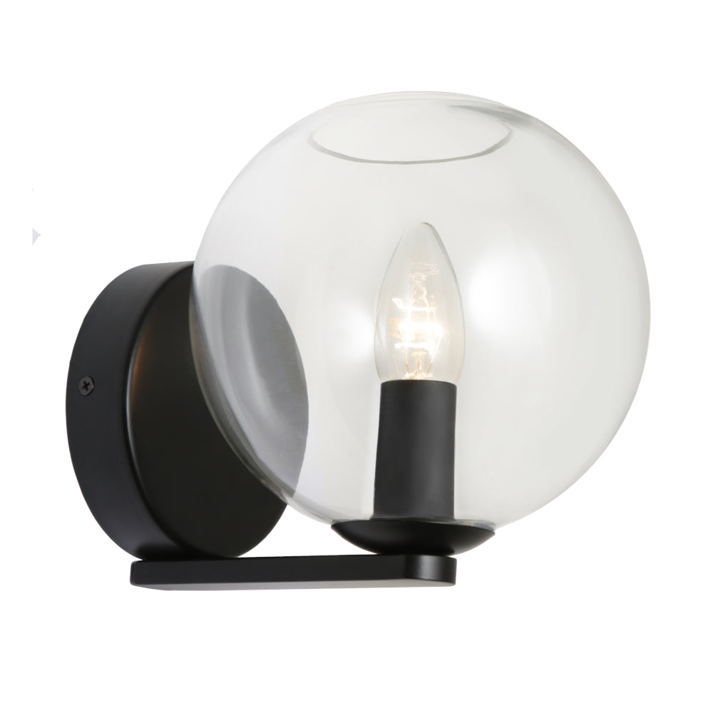 ORPHEUS 1LT WALL LIGHT BLACK