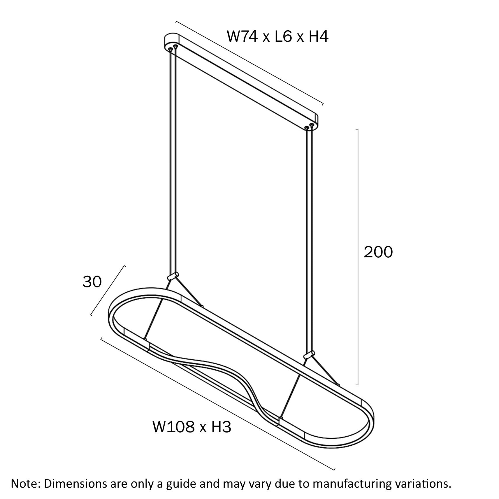 OSTROM RECTANGLE PENDANT LIGHT
