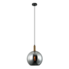 PATERA: Interior Glass with Extended Bronze Highlight Pendant Lights