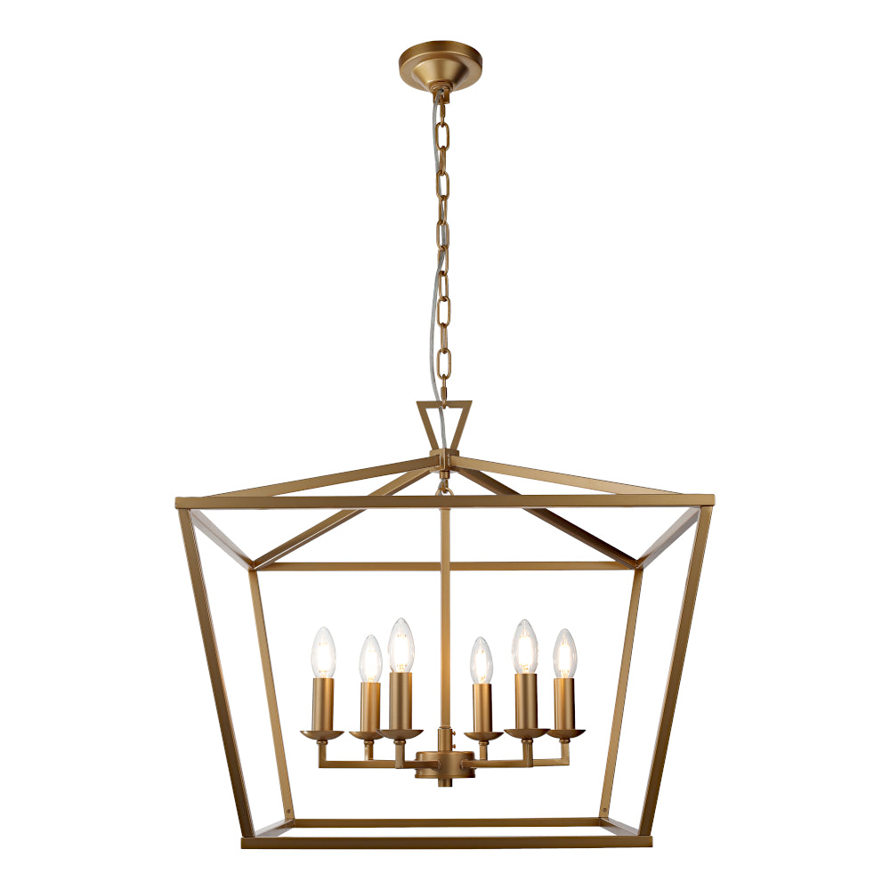 PERIGAN 6LT PENDANT MATT GOLD