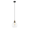 PESINI: Interior Wine Glass with Antique Brass/ Chrome Highlight Pendant Lights